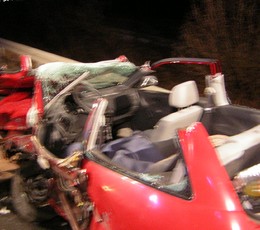 Hilfeleistung: Schwerer Verkehrsunfall 18.12.2007